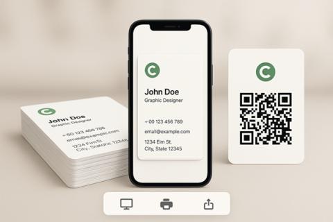 Top AI business card generators in 2025